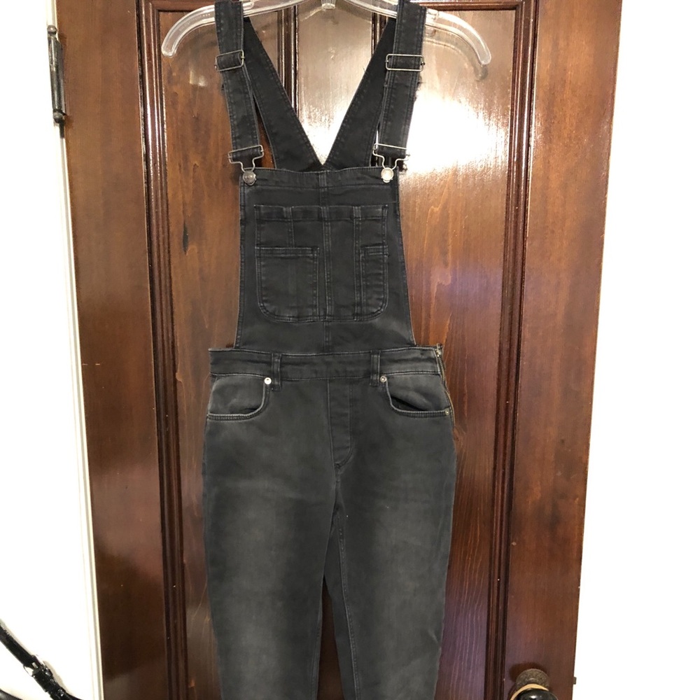 Black overalls